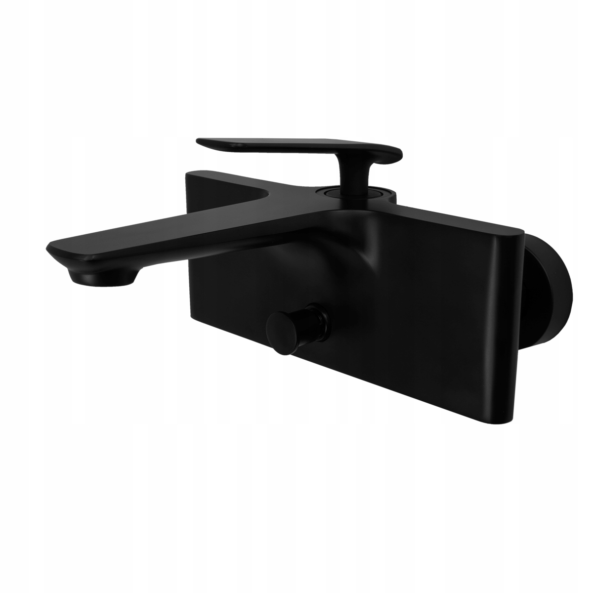 

York Czarna Bateria Wannowa Kwadratowa Cubic Kran