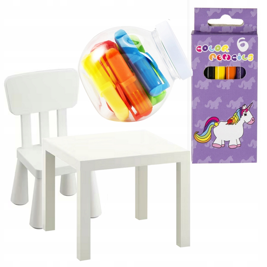 IKEA krzesełko MAMMUT stolik zestaw fajne Prezenty