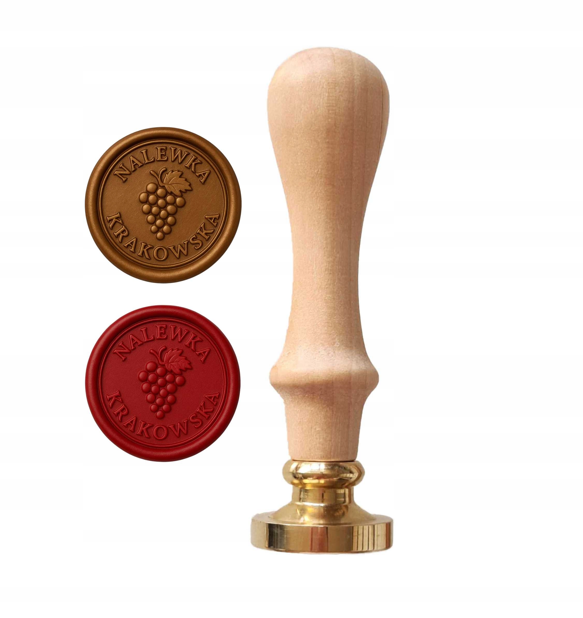 razítko na lahve likérů, vína, piva s vaším Logem Bonus . Vosk.