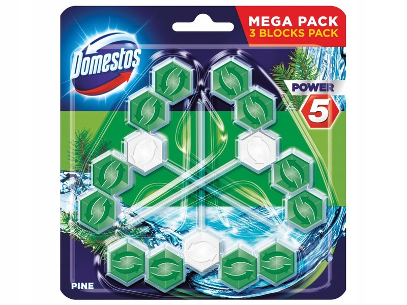 

Kostka do Wc Domestos Power 5 Pine 3x55g