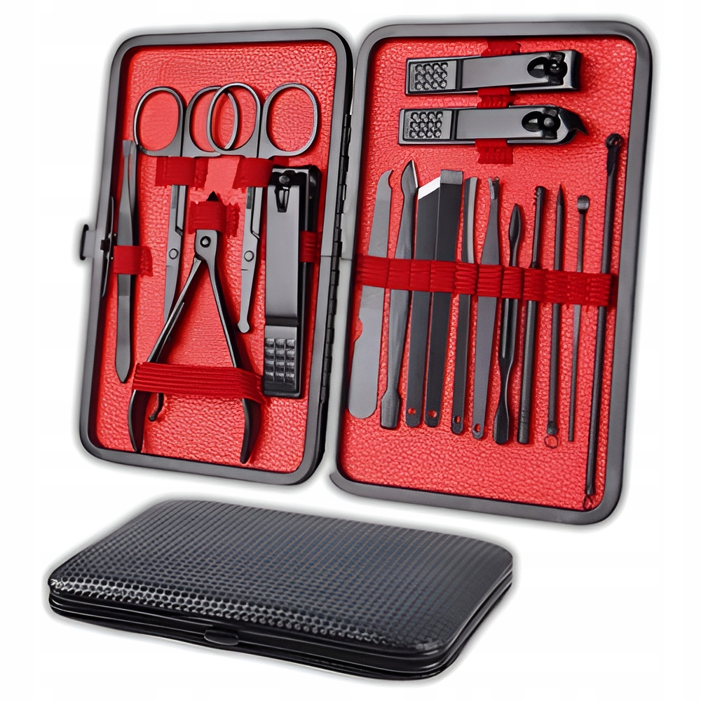 Velký cestovní set na stříhání nehtů 18v1