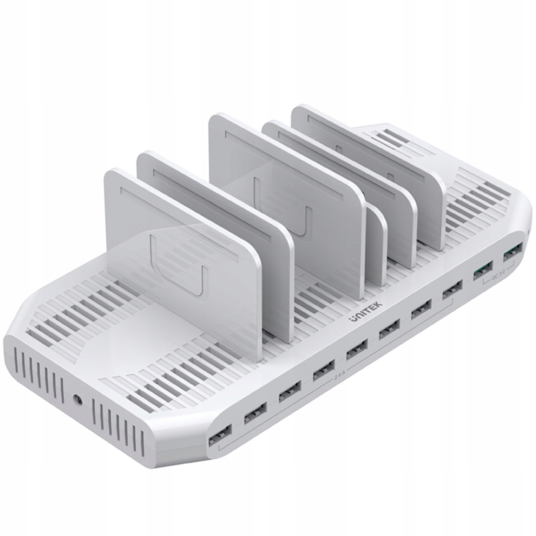 Unitek Stacja ładująca 10xUSB z Qc 3.0 96W Y-2190A