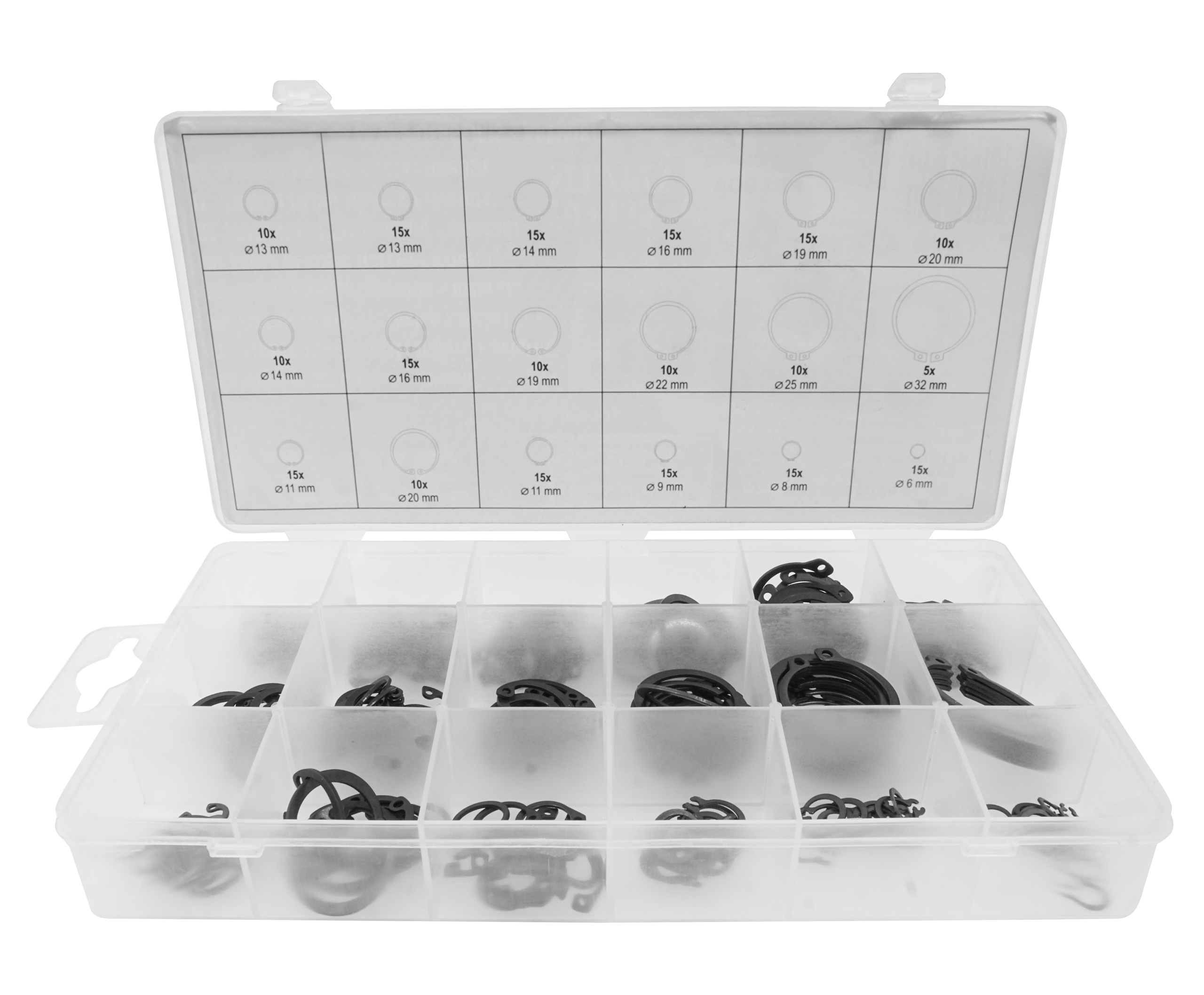 PIERŚCIENIE SEGERA WEWNĘTRZNE ZEWNĘTRZNE OSADCZE SEGERY ZESTAW PIERŚCIENI EAN (GTIN) 5904673574446