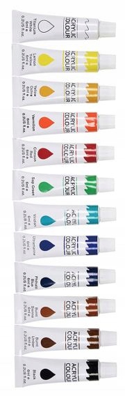 PODOBRAZIE SZTALUGA FARBY PĘDZLE ZESTAW MALARSKI Marka inna