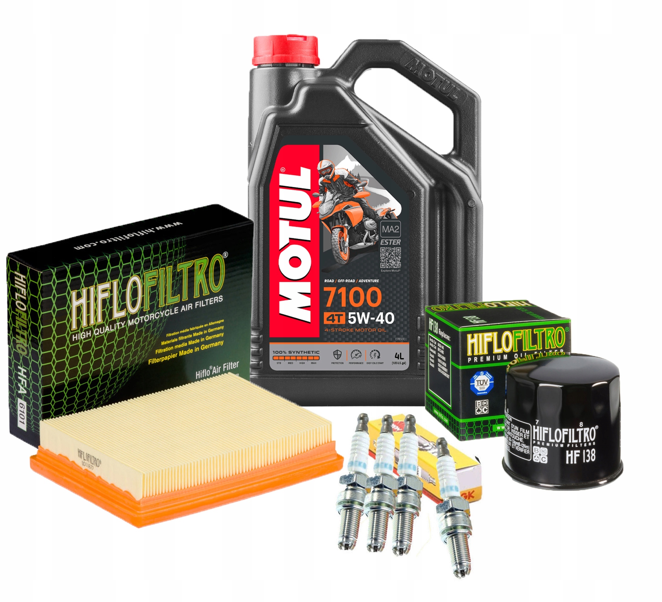 Olej Motul 5W40 APRILIA TUONO V4R Filtry Świece