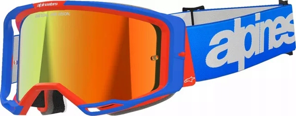 Okuliare Alpinestars Vision 8 Wordmark blue/orange mirror