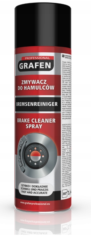 ZMYWACZ DO HAMULCÓW TARCZ HAMULCOWYCH SPRZĘGŁO GRAFEN PROFFESIONAL 500ML