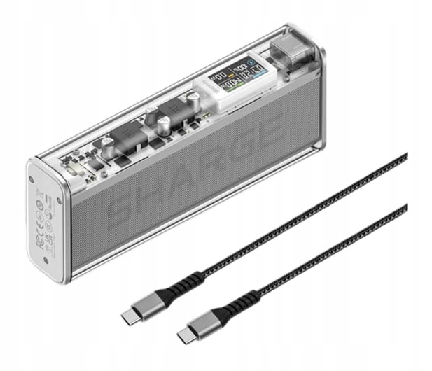 Powerbank Sharge PowerBank Shargeek 140W Qc 4.0 Pd 3.0 Srebrny