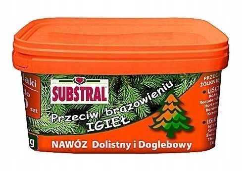 Hnojivo pro jehličnany proti zhnědnutí minerálních jehel 5 kg Substral