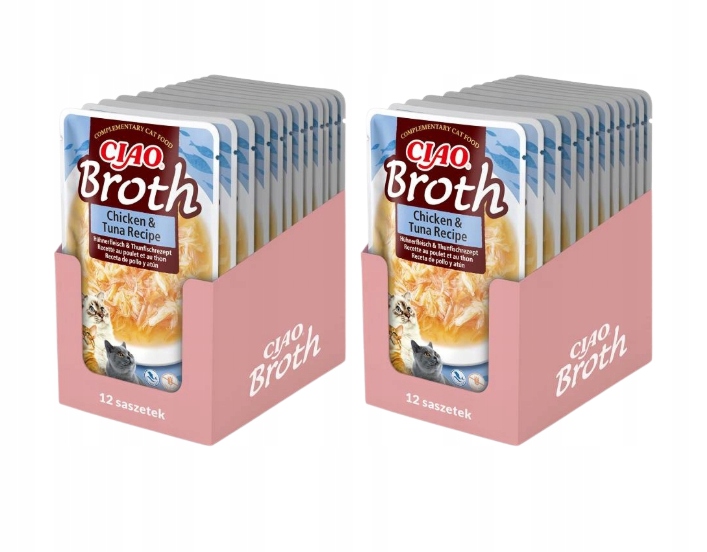 Levně Inaba Cat Ciao Vývar Kuřecí A Tuňákový 24x40g