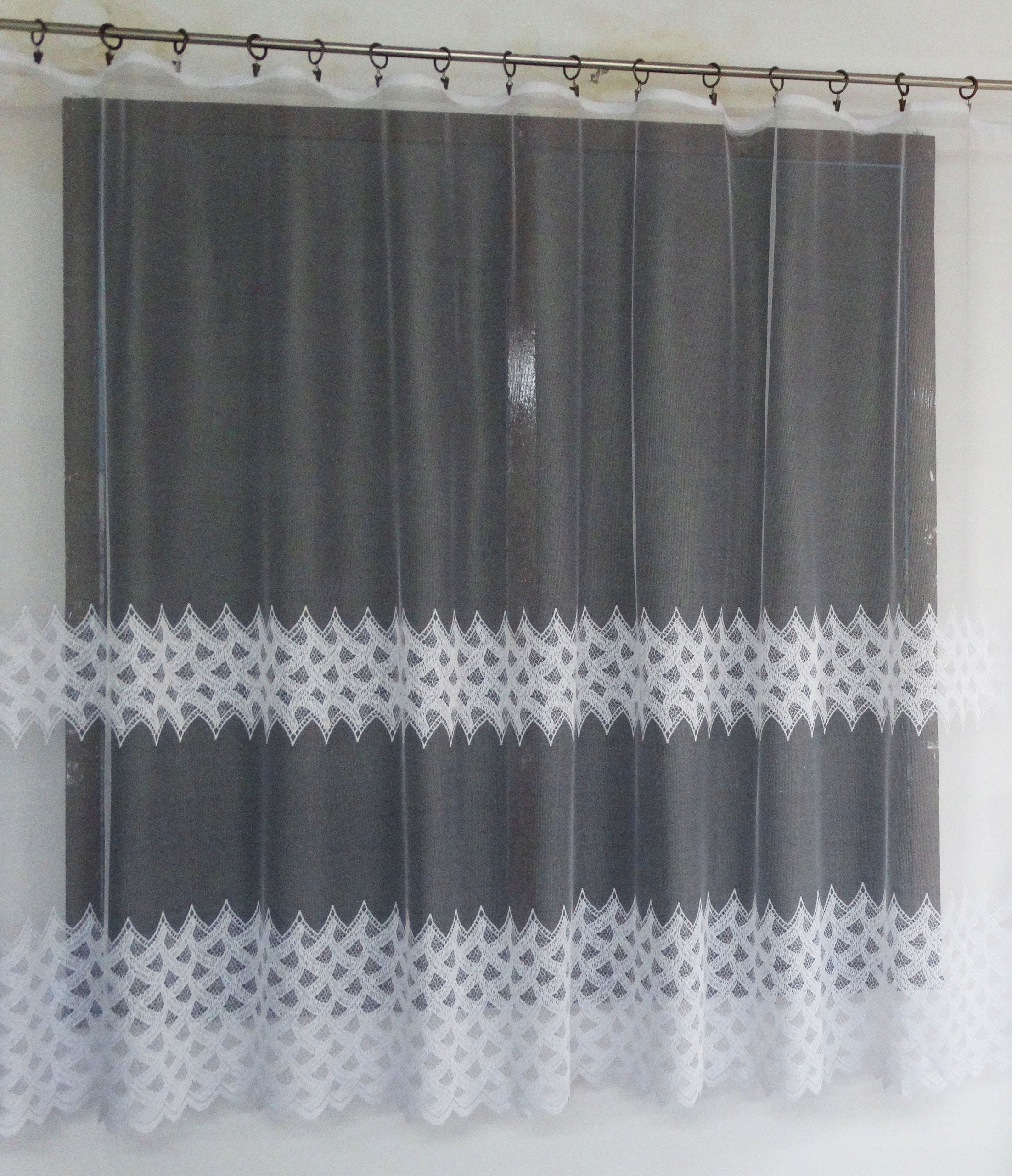 Mg Záclona žakárová páska 618/334 400x160 cm hotová s páskou M