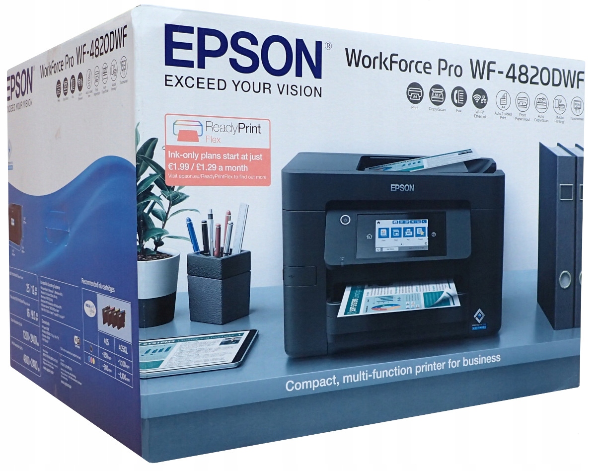 Multifunkční inkoustová tiskárna Skener 4v1 Epson WF-4820DWF WiFi Duplex
