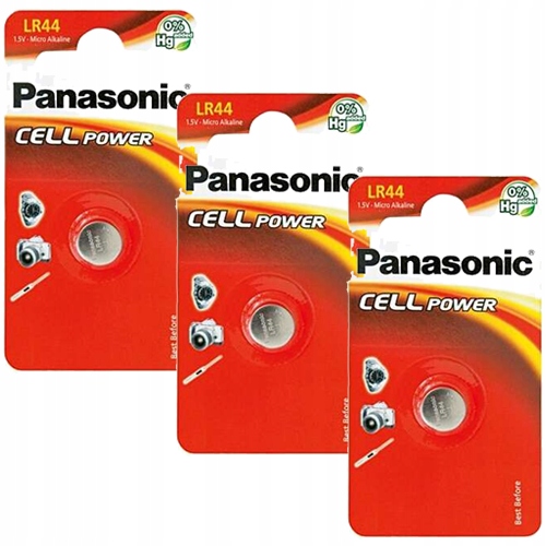 Bateria Panasonic Alkaliczna Guzikowa LR44 Do Zabawek 1SZT 3 Opakowania