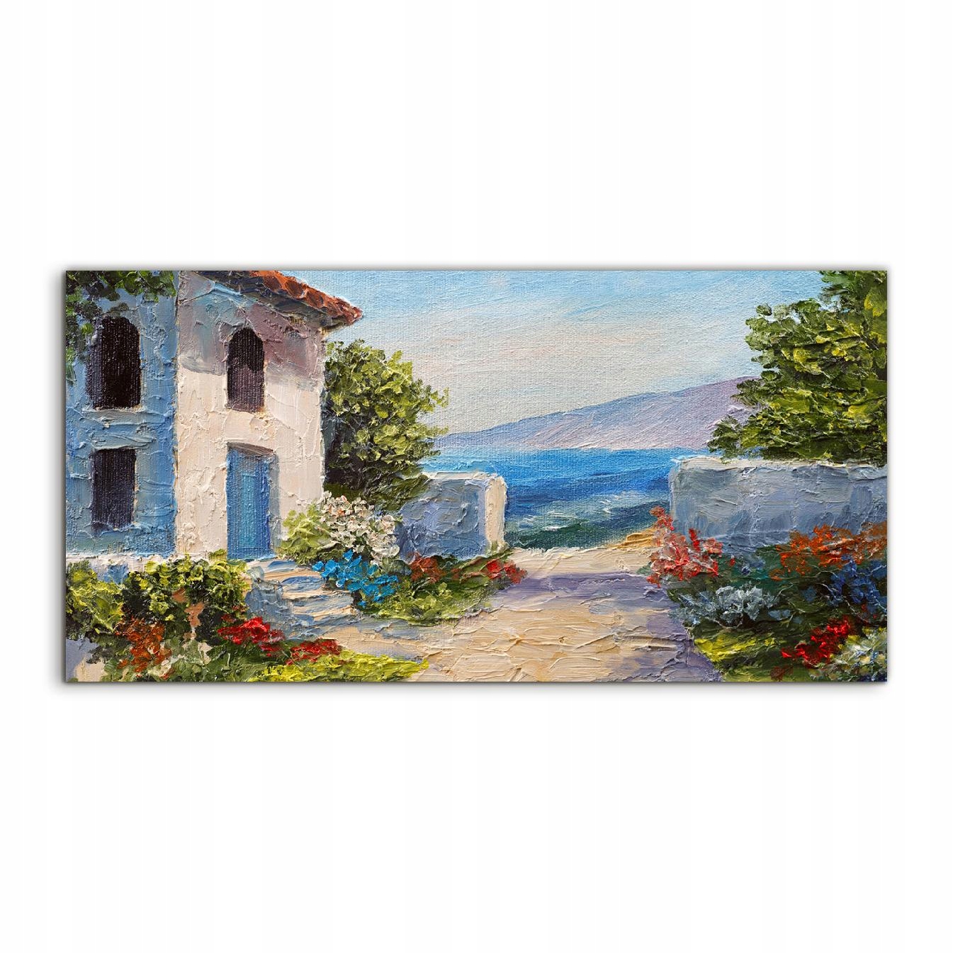 Obraz 120x60 Závesný dom More Kvety s potlačou