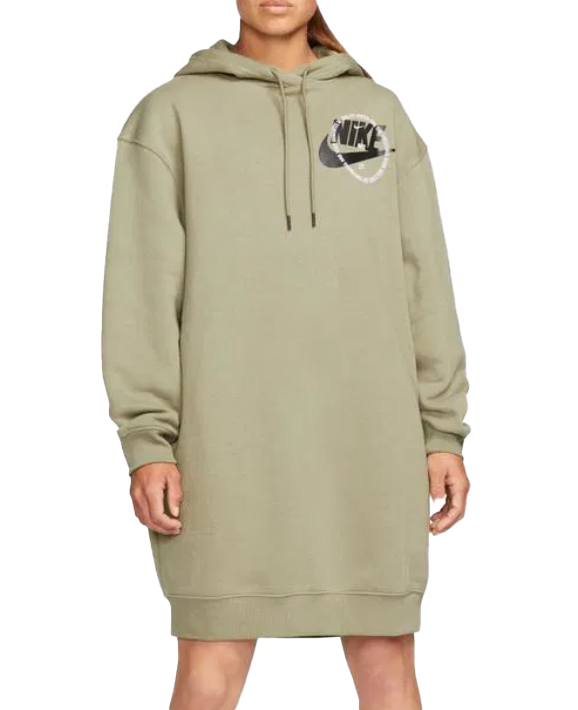 Šaty Nike Sportswear fleecová mikina s kapucí DX5676-351 S