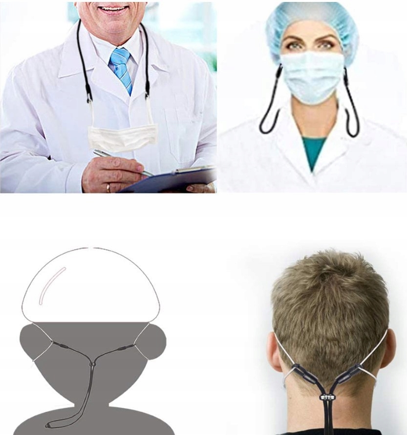 Przedłużacz paska maski do łagodzenia bólu ucha 4 Model smycz do maseczki