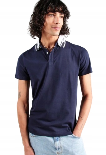 Guess Tmavě Modrá Bavlněná Polokošile S Krátkým Rukávem L Gmc