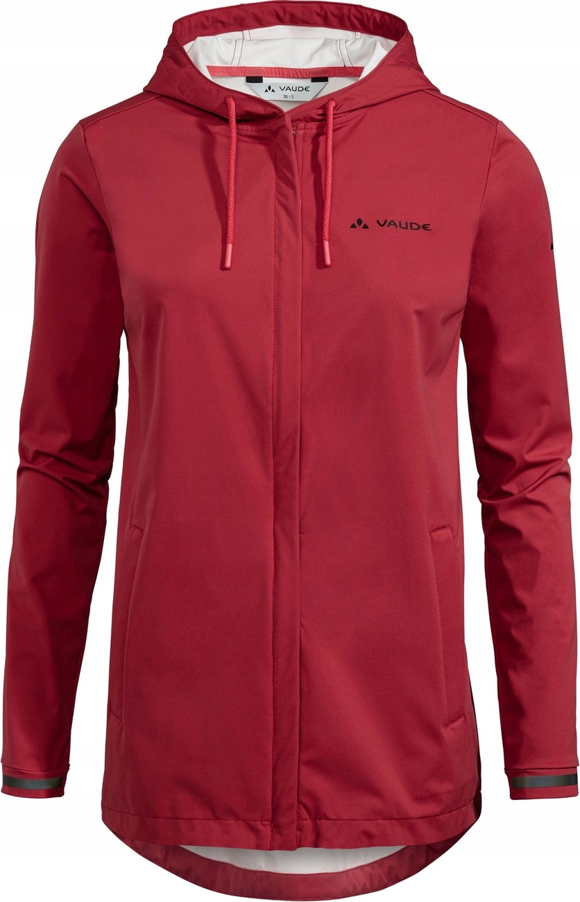 Kurtka softshell rowerowa damska Vaude Cyclist czerwona 36