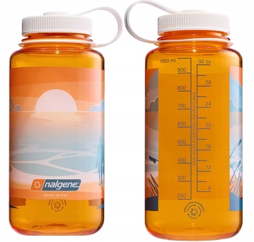 Butelka Bidon Na Wodę Nalgene Tritan 1L 1000ml Zachód Słońca Orange Sunset