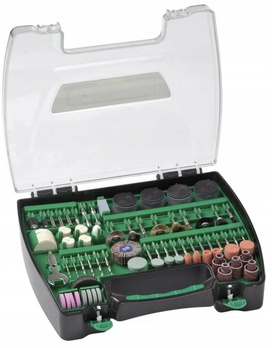 Kaseta z akcesoriami do miniszlifierki 200 elementów 753948 Hikoki