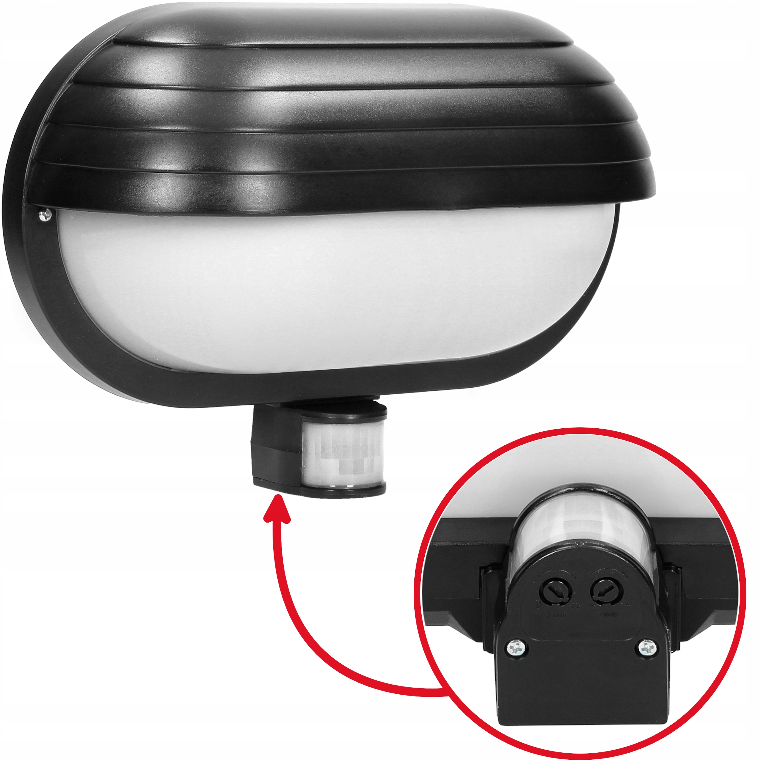 LAMPA ZEWNĘTRZNA ELEWACYJNA Z CZUJNKIEM RUCHU E27 Kod producenta LF-1/B