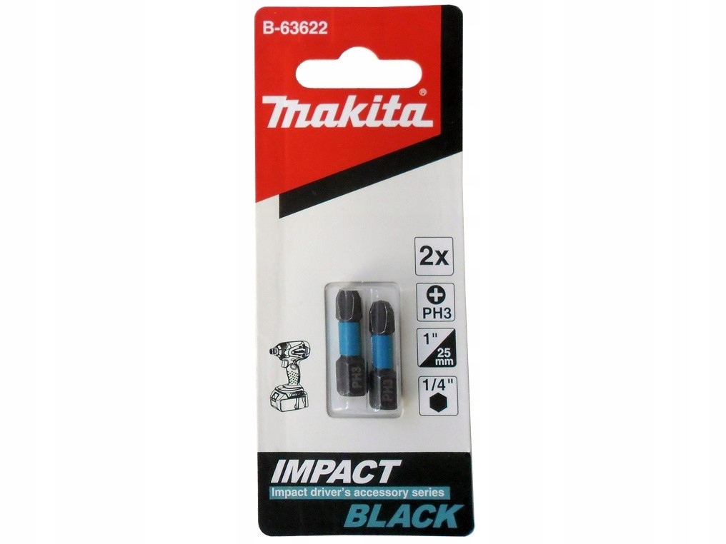 

Makita Końcówki Wkrętakowe Bity PH3 2SZT. B-63622