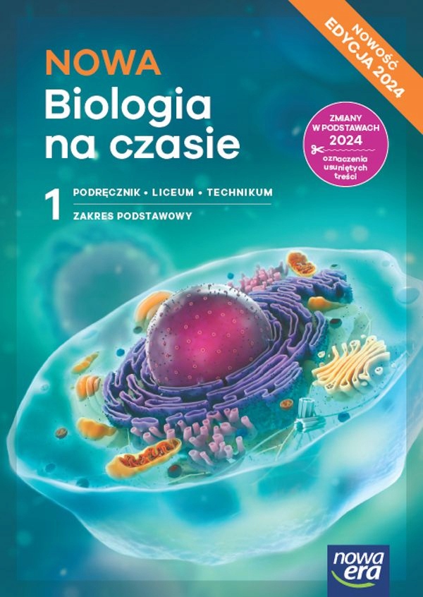 NOWA BIOLOGIA NA CZASIE 1 LO PODRĘCZNIK + KARTY PRACY PODSTAWOWY w.2024 ISBN 9788326750472
