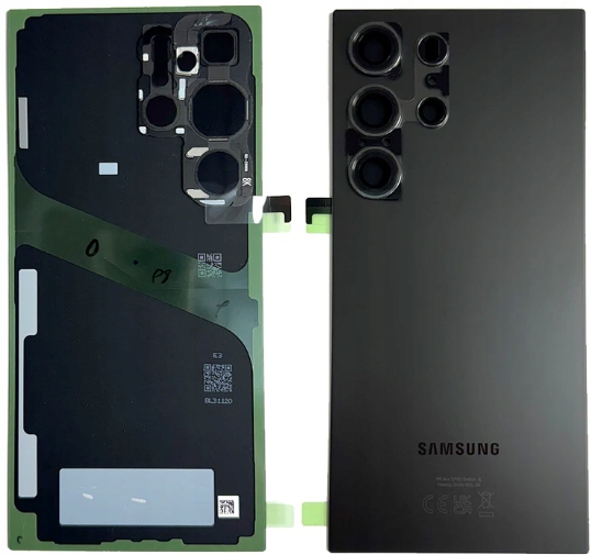 100% Oryginalna Klapka Klej Samsung S24 Ultra S928B Titanium Black
