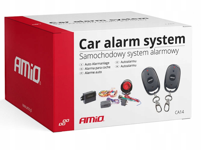 

Alarm samochodowy syrena 15W 2 wodoszczelne piloty