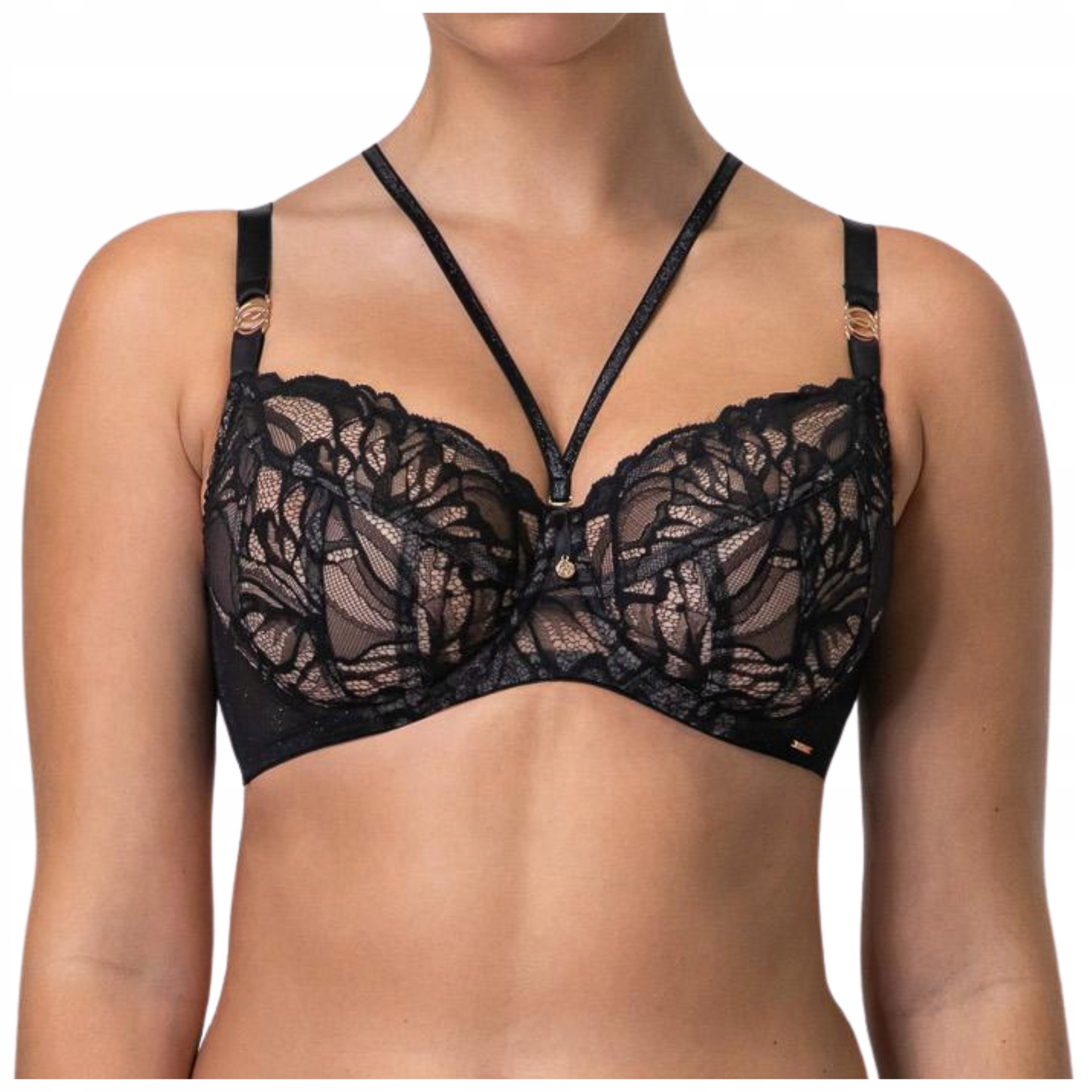 Měkká krajková podprsenka strapsy smyslná Alles The Icon M 85F