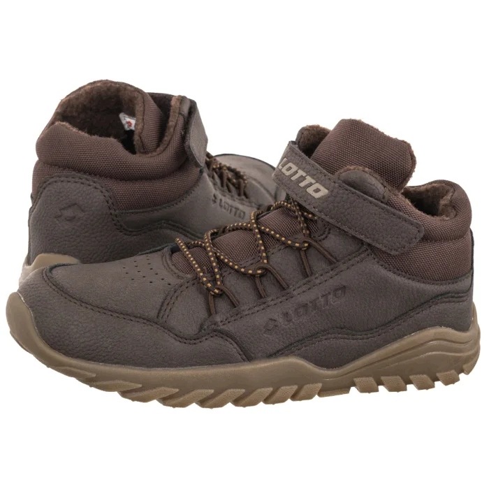 Buty Ocieplane Trzewiki dla Dzieci Lotto Ageso 2601830K Brown Brązowe