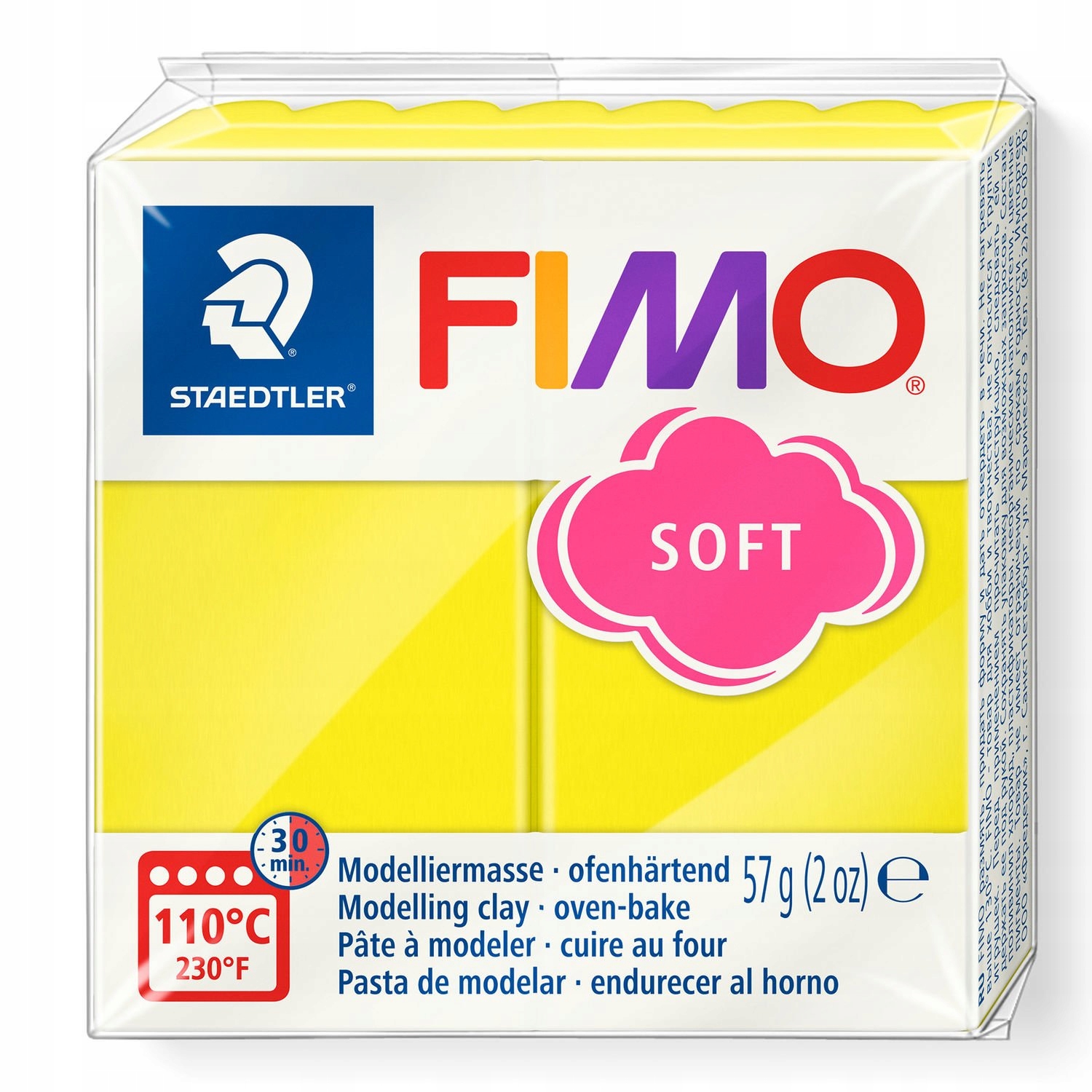Modelina FIMO soft 57g - 10 cytrynowy