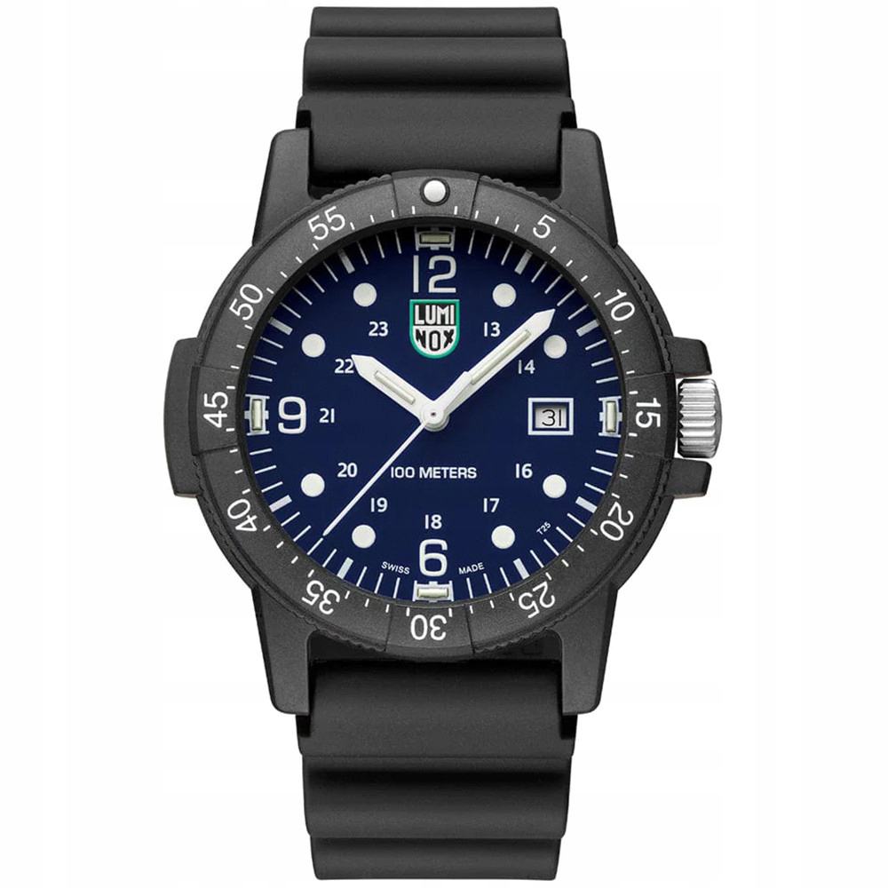 Męski Zegarek Luminox XS.2003 Sea Bass 2000 Czarn Na Pasku 100M Datownik