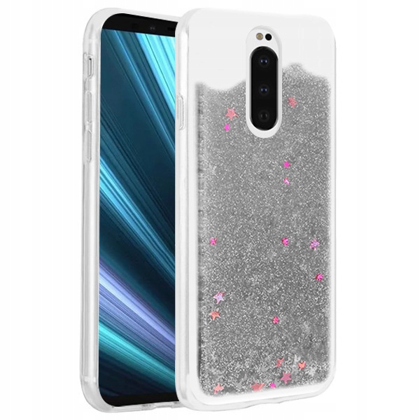 

Etui Do Sony Xperia 1 Gwiazdki Brokat Pokrowiec