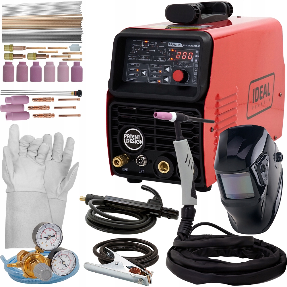 Spawarka IDEAL TIG 200 AC DC Puls HF MMA Aluminium