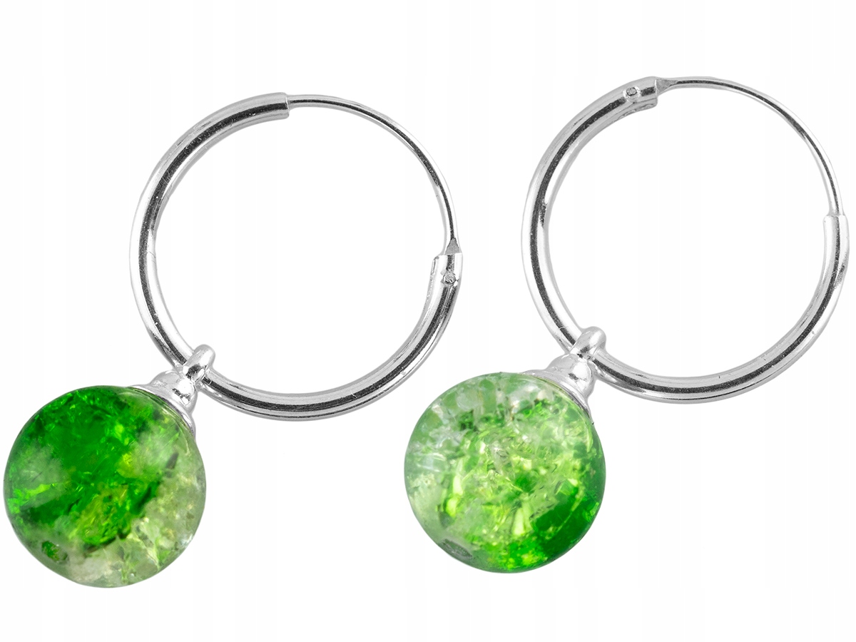 

Versil kolczyki koła 14 mm kulki 8 mm Srebro 925