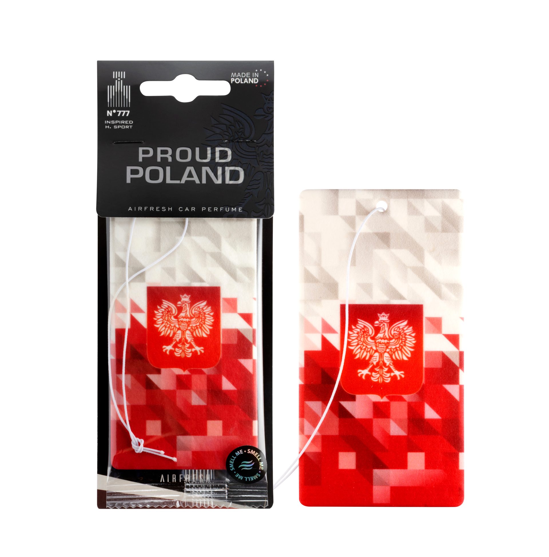 Zawieszka Proud Poland, Zapach Perfumowany N. 777, Inspired: H.sport