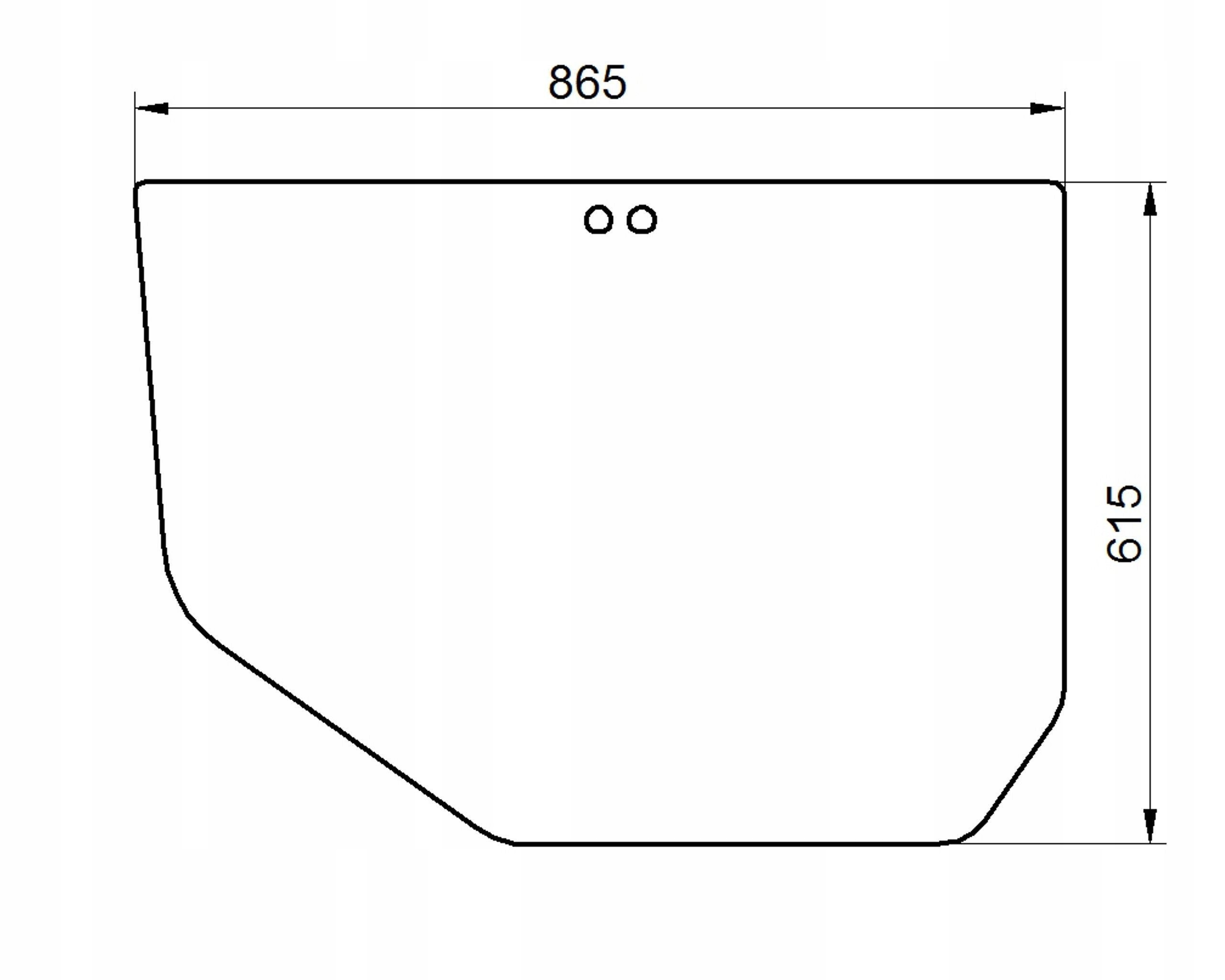 sklo bagr Cat spodní dveře 334-6533
