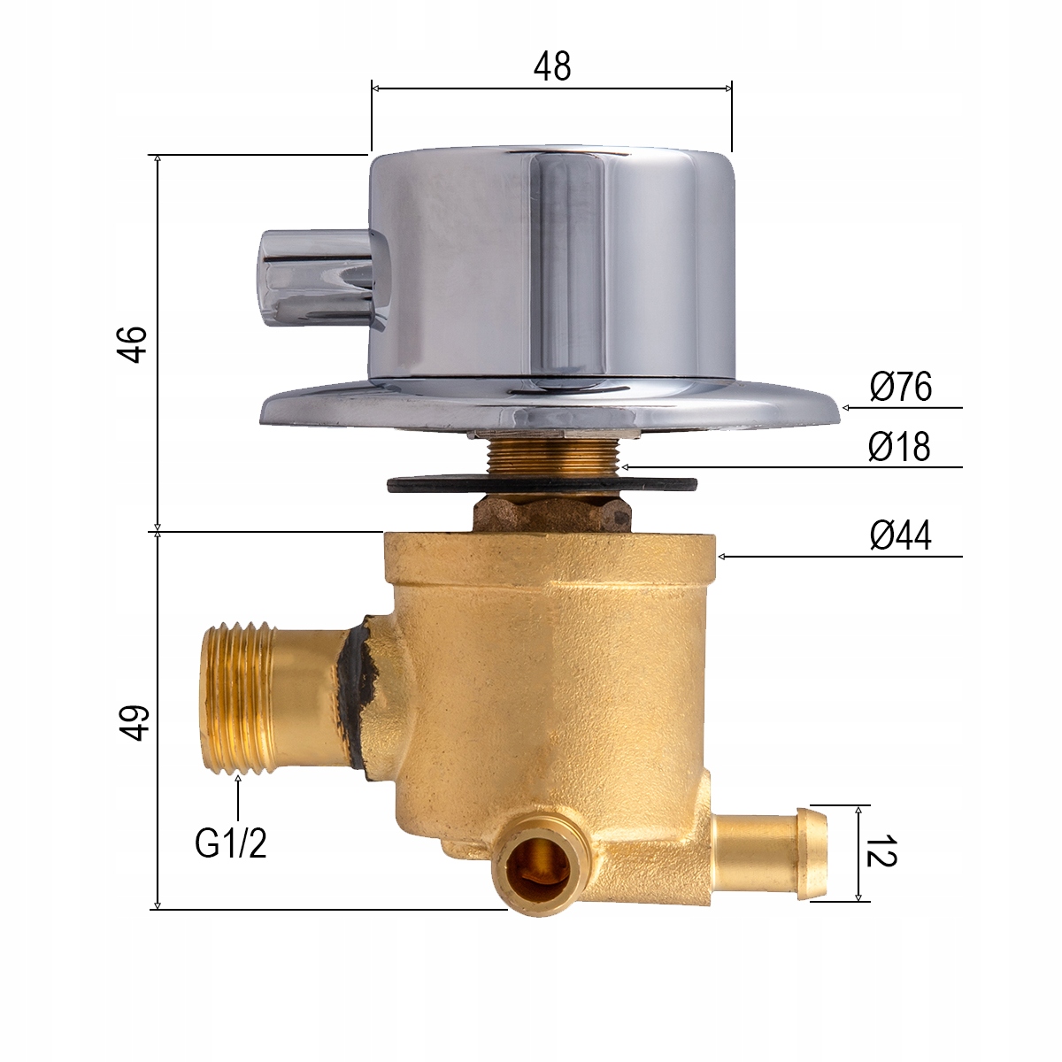 BATERIA PRYSZNICOWA DO KABINY ZABUDOWANEJ PANELA PRYSZNICOWEGO 3 FUNKCJE Marka Inea