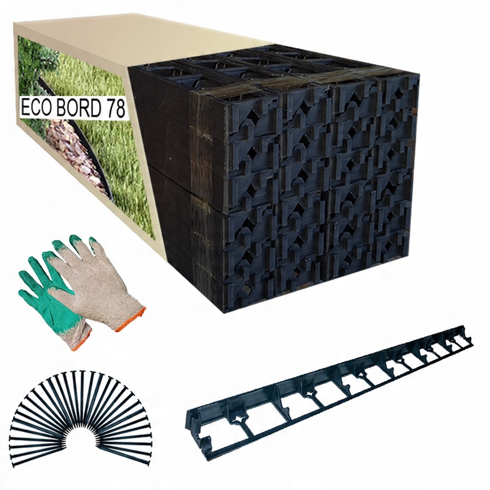 

Eko Obrzeże Trawnikowe 78MM X 10M Bord 30 Kotwy