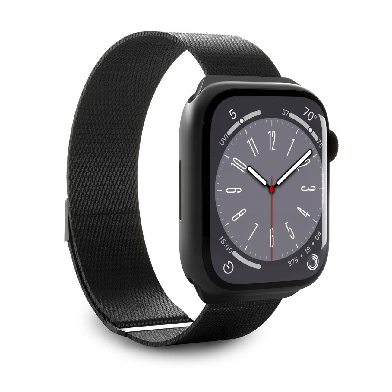 Pásik na hodinky Apple Watch 42 44 45 49 mm Milanese čierny