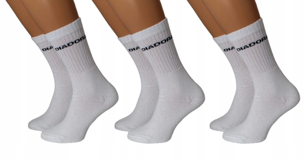 

Skarpety Diadora długie 3-pack r. 43/46 białe
