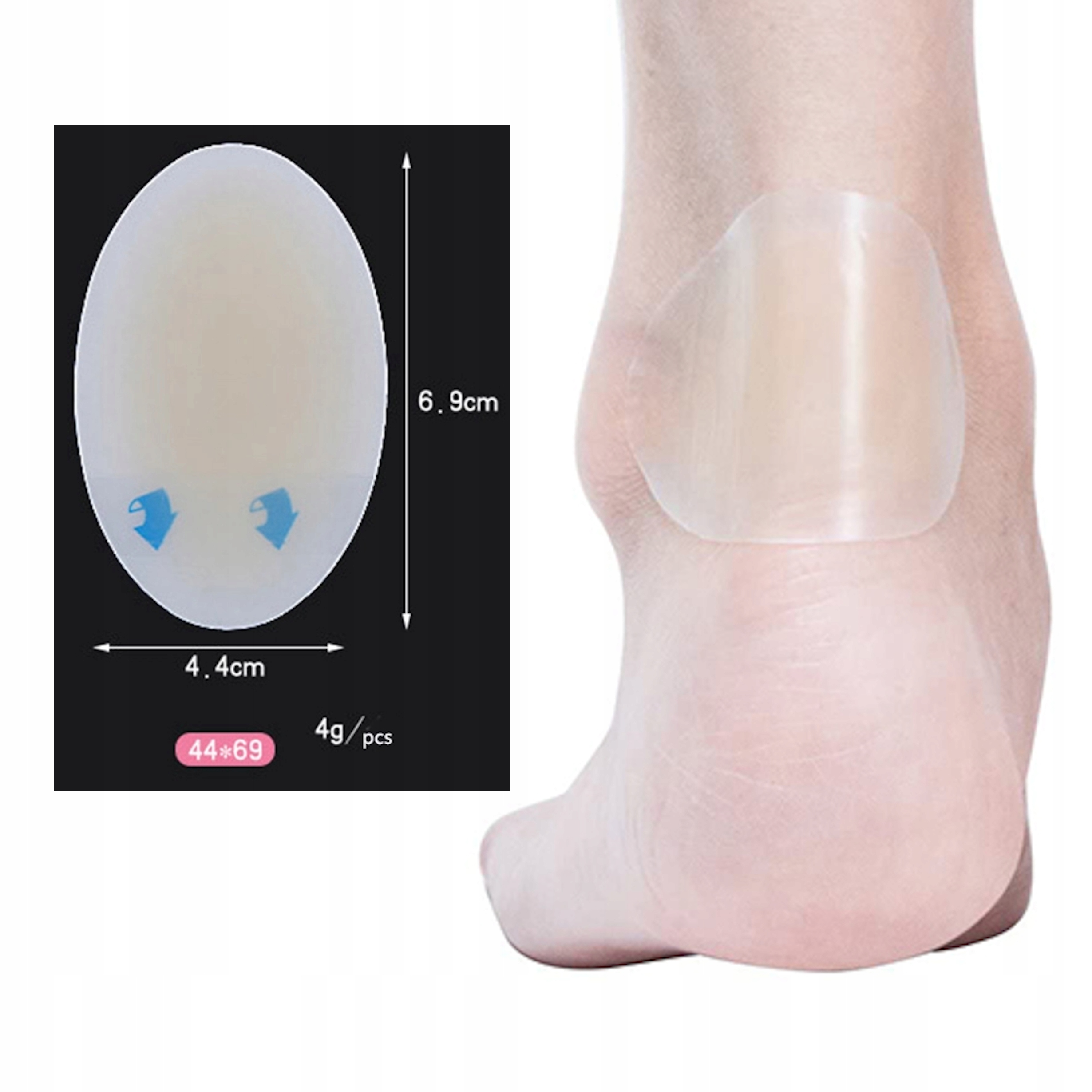 

Plastry Hydrokoloidowe Pęcherze Odciski 44x69 Hit!