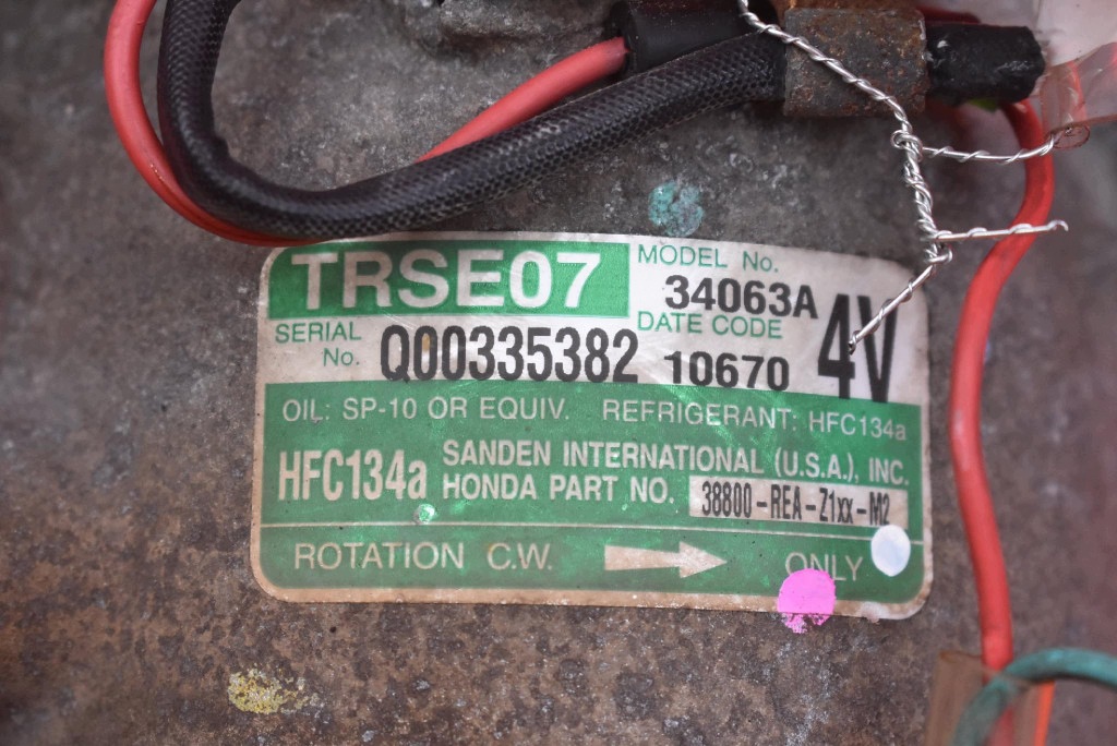 compressor compressor; of the air conditioning 38800-REA-Z1XX-M2 HONDA CITY IV 1.3 and-DSI