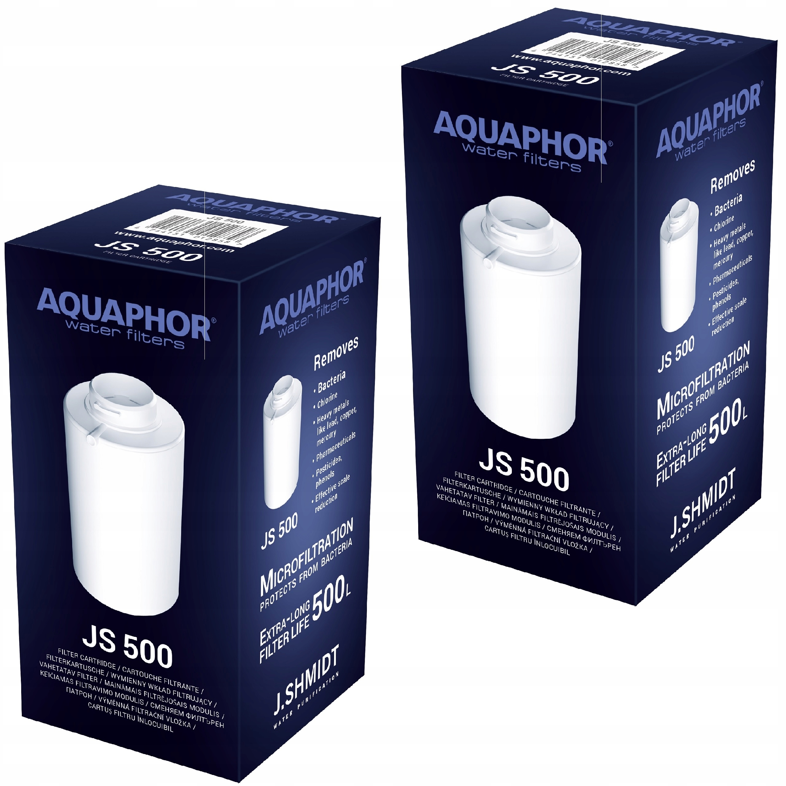 Aquaphor Filtrační vložky Js 500 2ks do konvic J.Shmidt 500