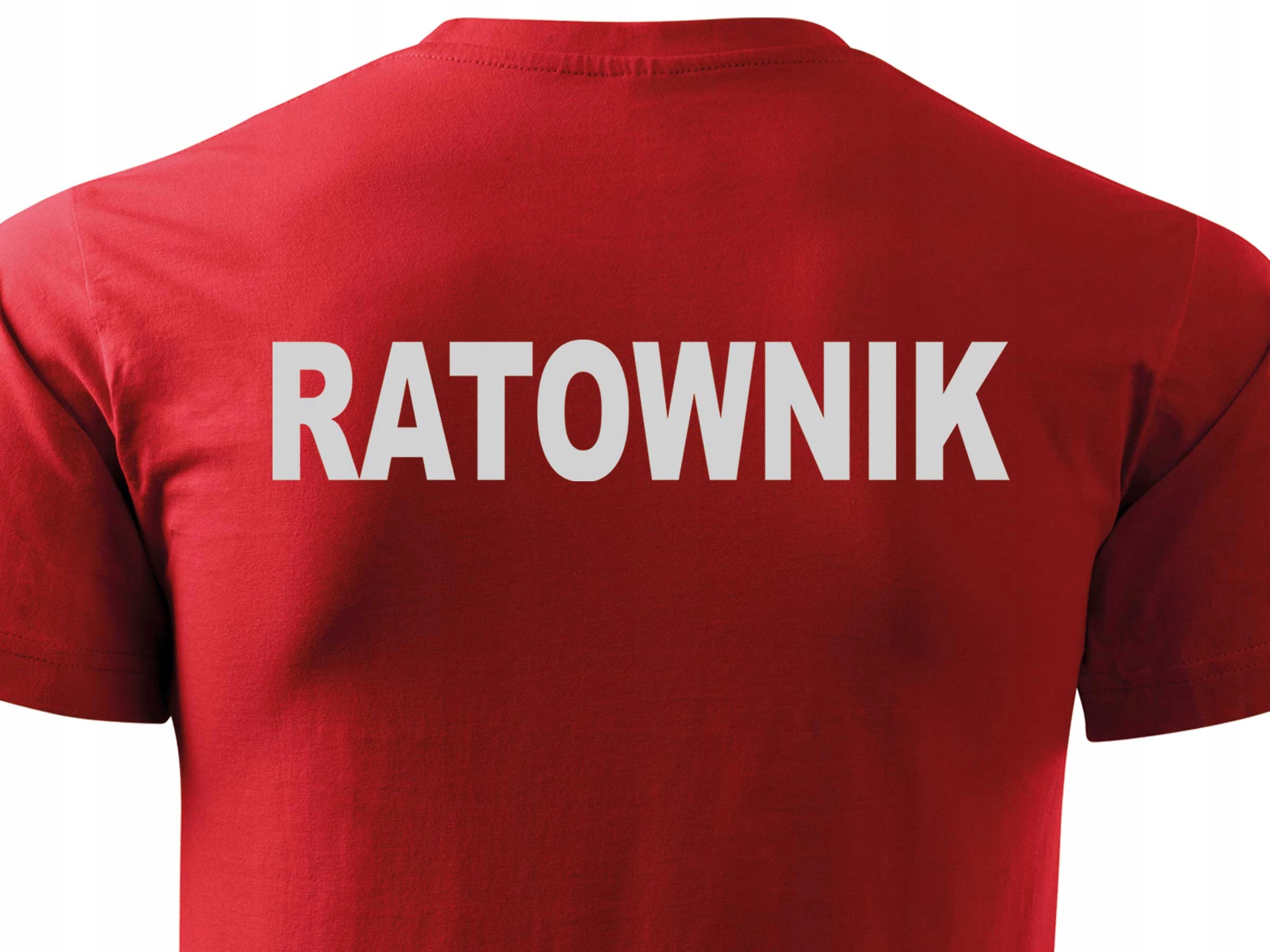 

Ratownik Bawełniana Bluzka Z Odblaskowym Napisem