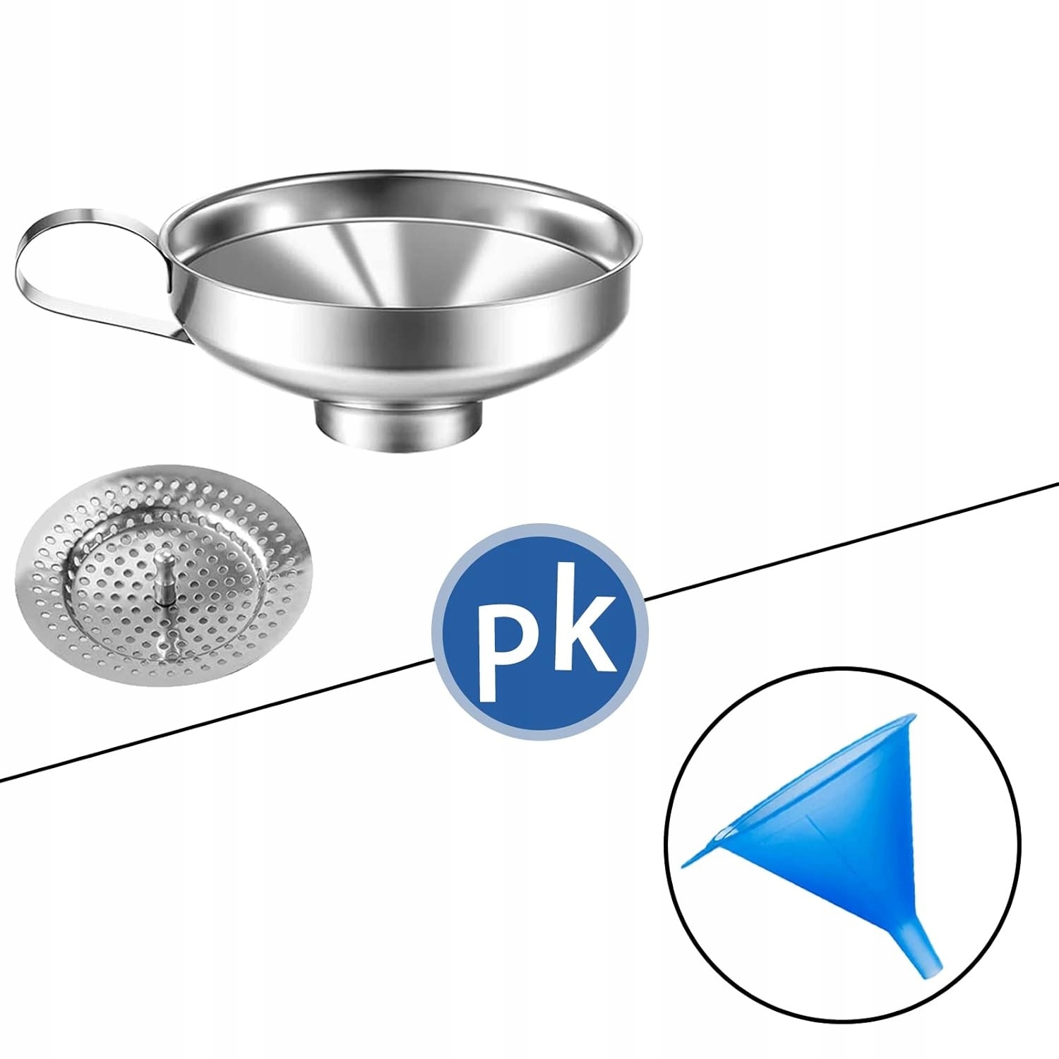 ZESTAW DO PRZELEWANIA DŻEM PRZETWORY LEJKI DO SŁOIKÓW SZEROKI OTWÓR 4EL. Kod producenta STAL NIERDZEWNA RÓŻNE ROZMIARY PŁYNY KONFITUR