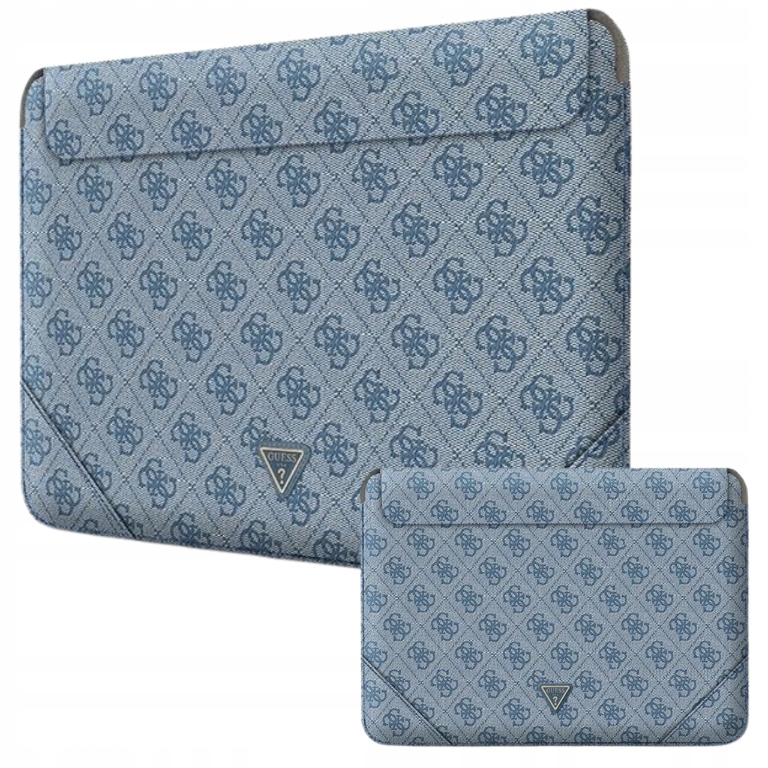 Pokrowiec torba Guess Sleeve 4G Uptown na laptop do 16", niebieska