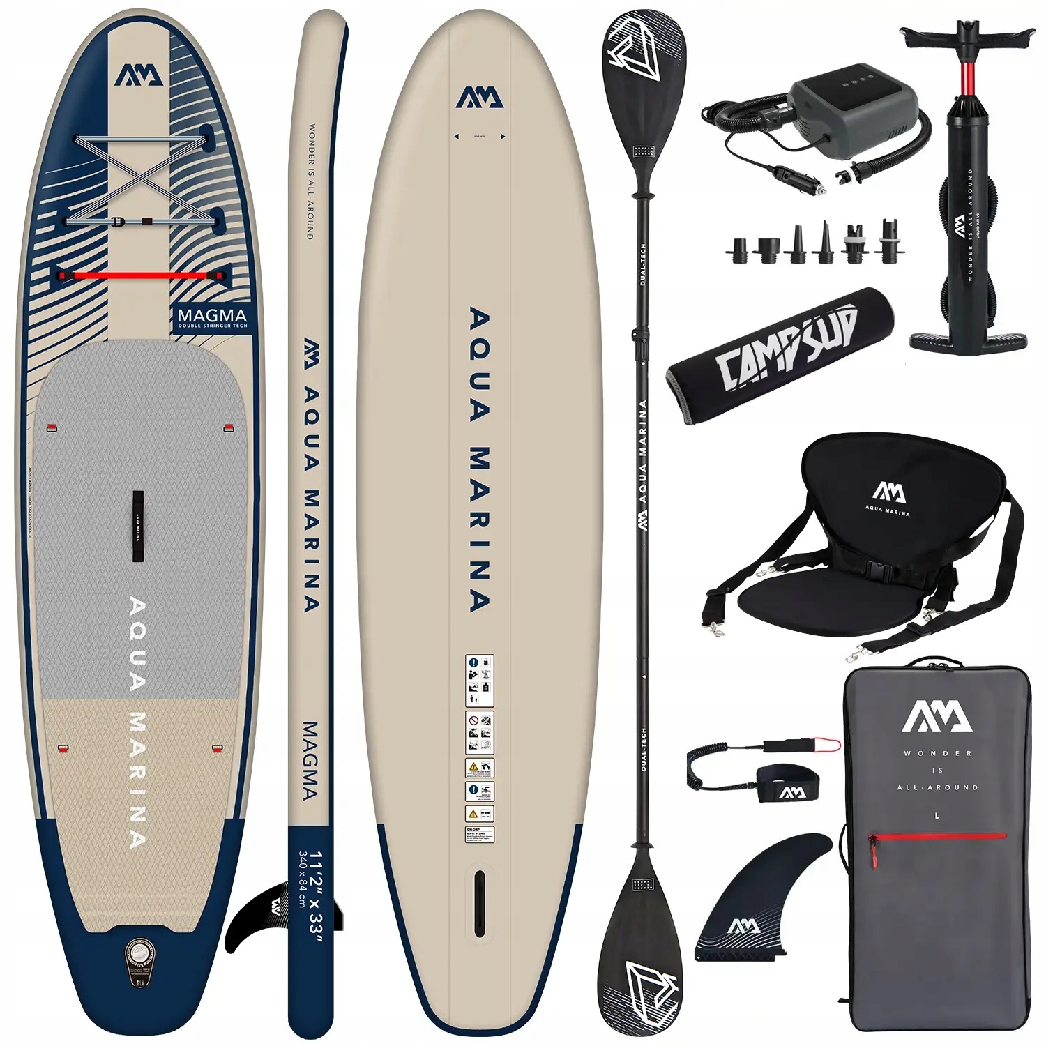 Deska Sup Pompowana Aqua Marina Magma 11'2" Combo