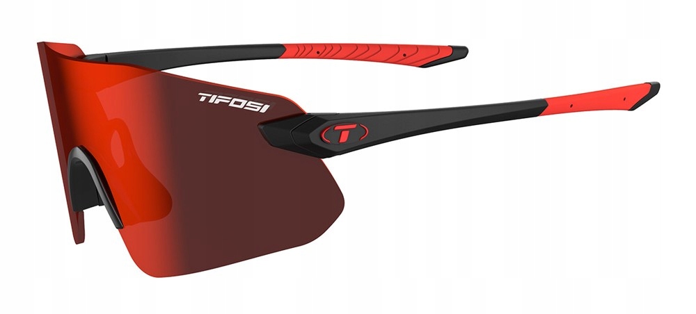 Okulary Tifosi Vogel Sl matte black 1szkło Smoke Red Mirror 15%
